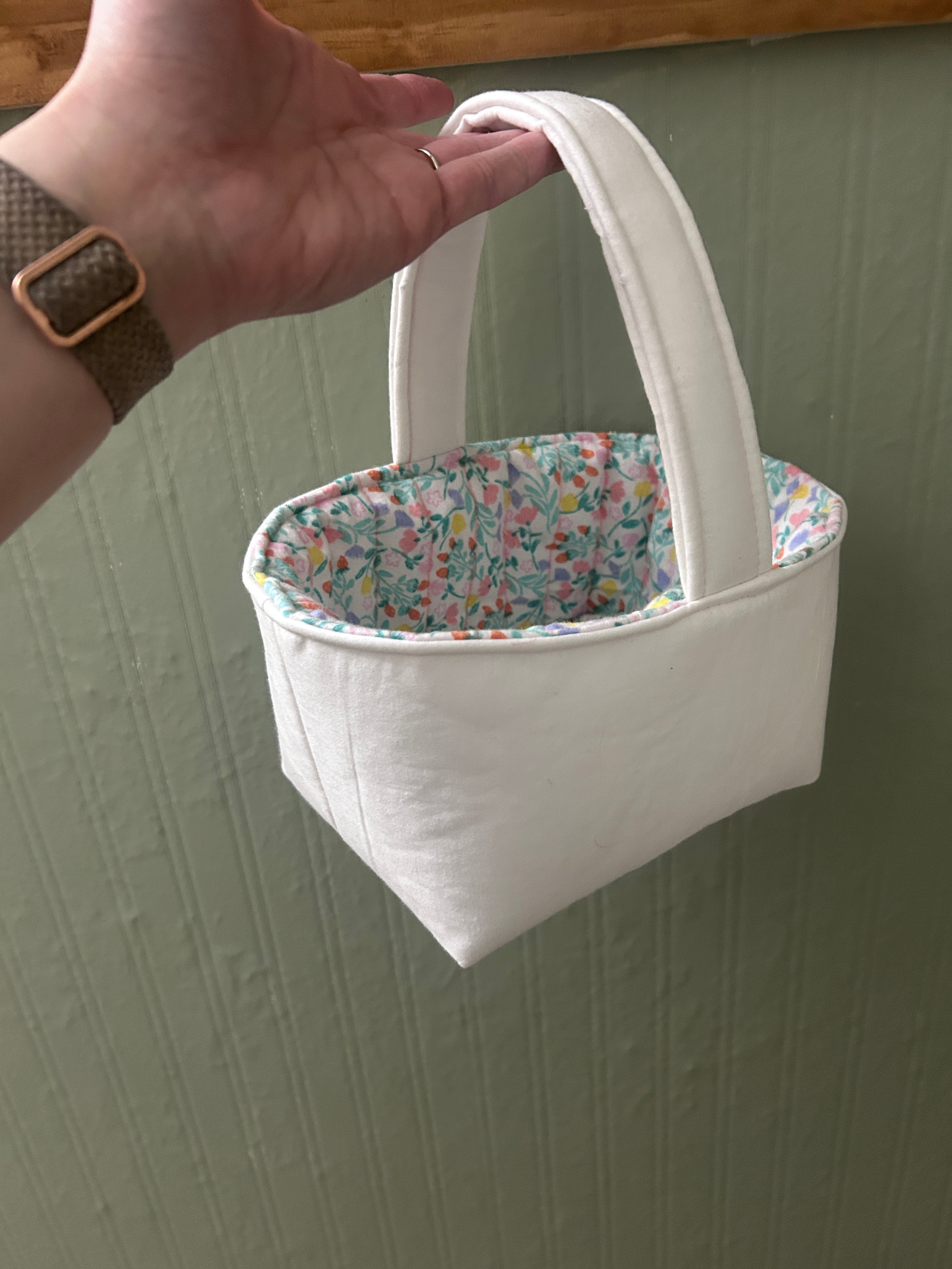Handmade Fabric Easter Basket