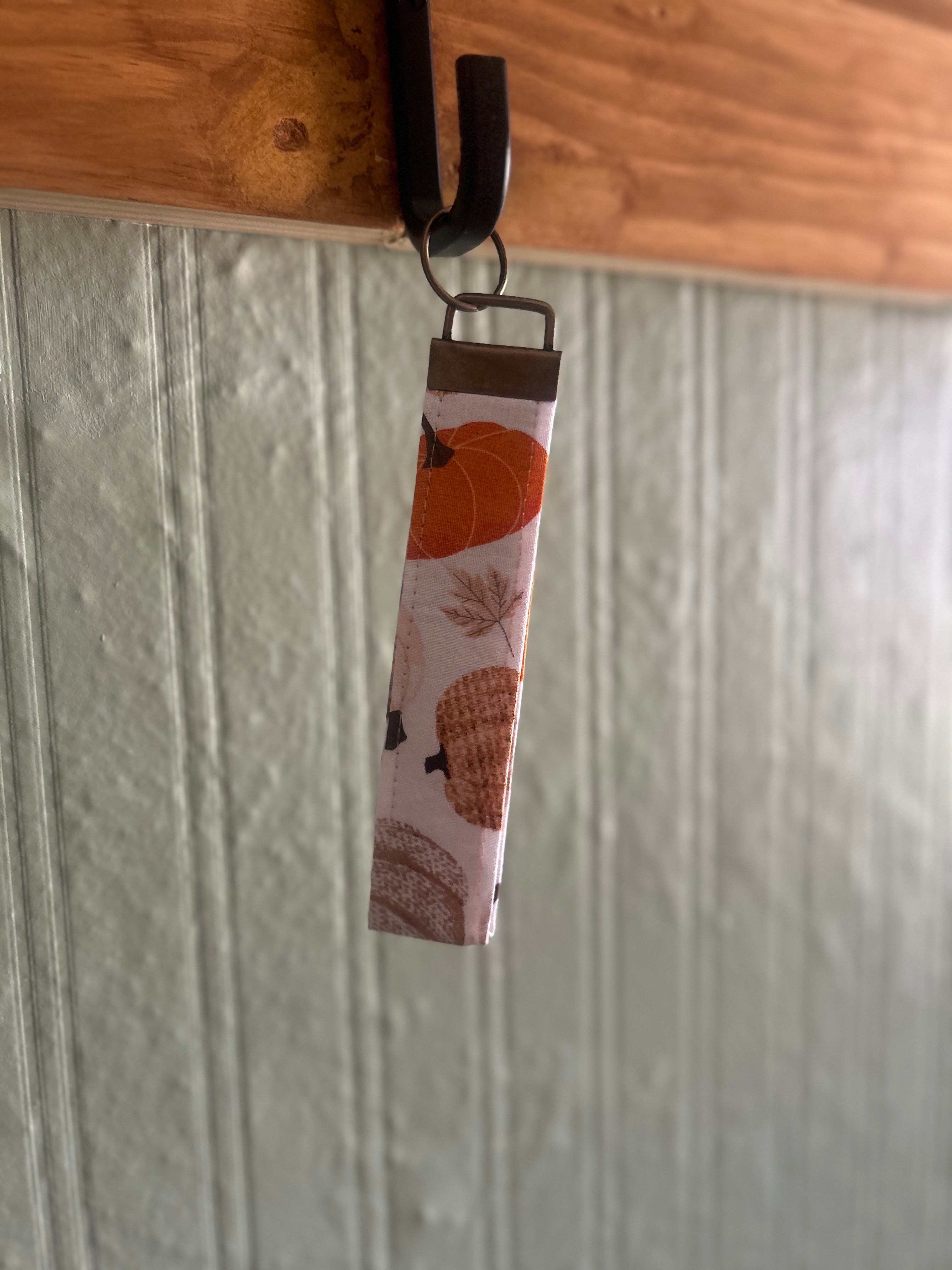 Fabric Pumpkin Keychain