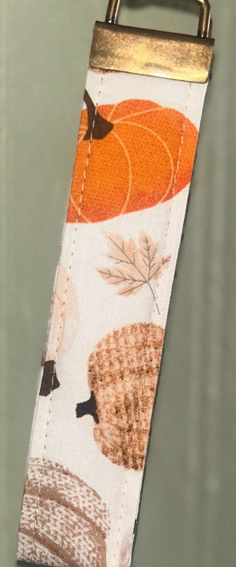 Fabric Pumpkin Keychain