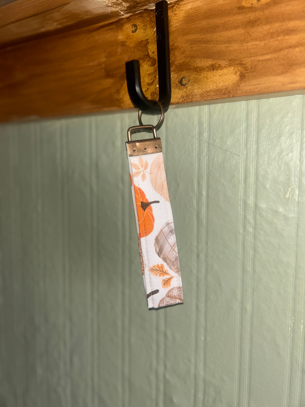 Fabric Pumpkin Keychain