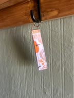 Fabric Pumpkin Keychain