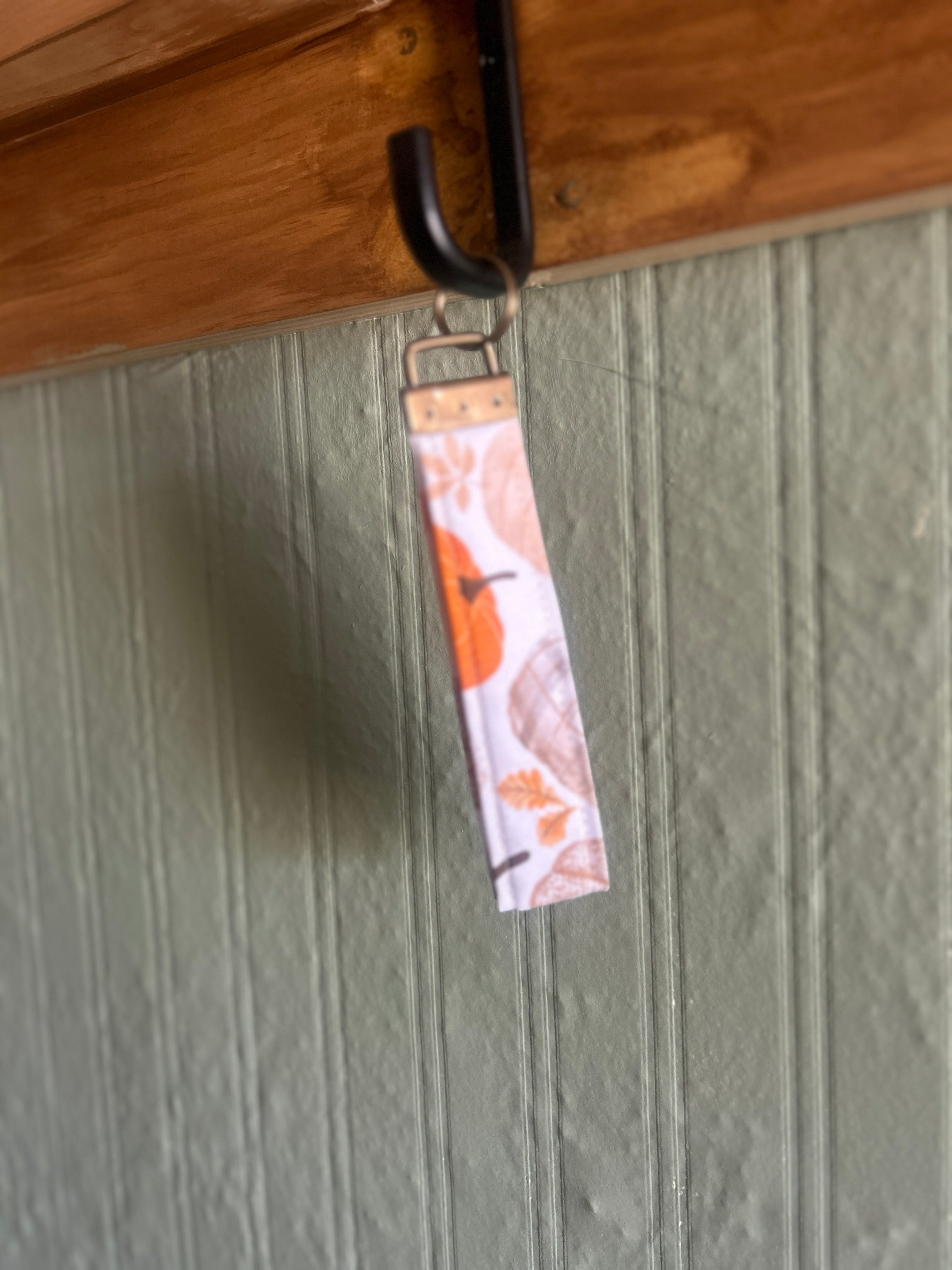 Fabric Pumpkin Keychain