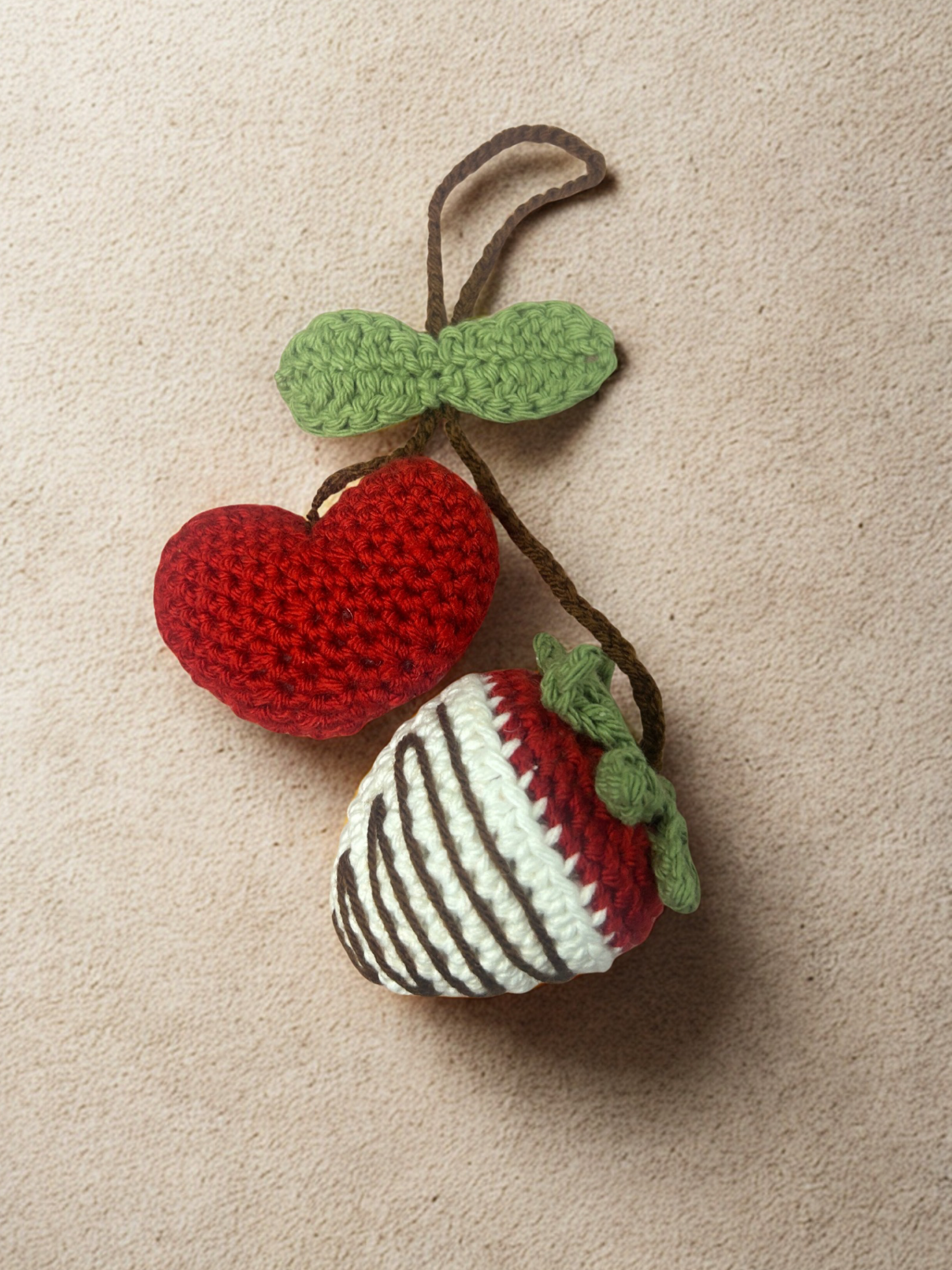 Chocolate Strawberry & Heart Car Hanger